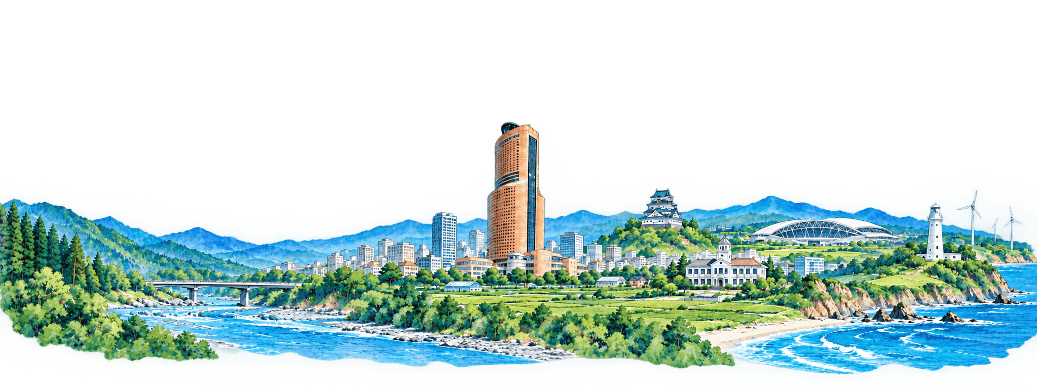 遠州のイラスト
